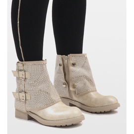 Marquiiz Gold decorated boots 6352-PA golden 2 Marquiiz Gold decorated boots 6352-PA golden 2