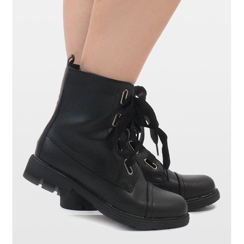 Kayla Shoes Black lace-up boots S161 2