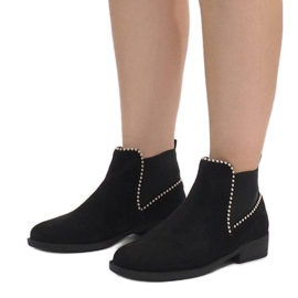 Black boots with an elastic Q-29 1