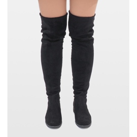 Erynn Black suede A26 boots 1