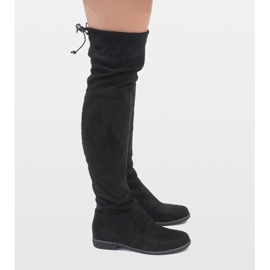 Erynn Black suede A26 boots 2