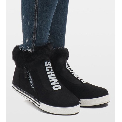 Black NB220P suede insulated boots 2