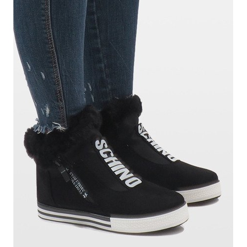 Black NB220P suede insulated boots 1