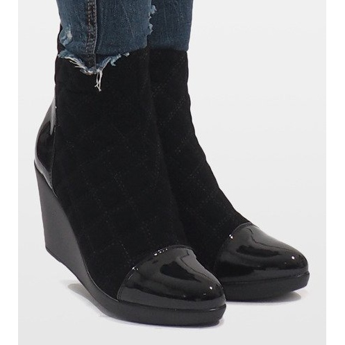 Elegant Boots On Wedge 1455 Black 2