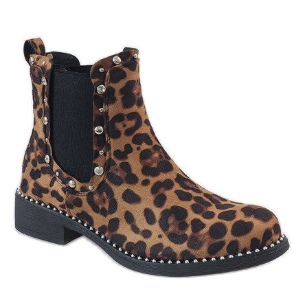 Leopard insulated boots with HQ921 studs multicolored 1