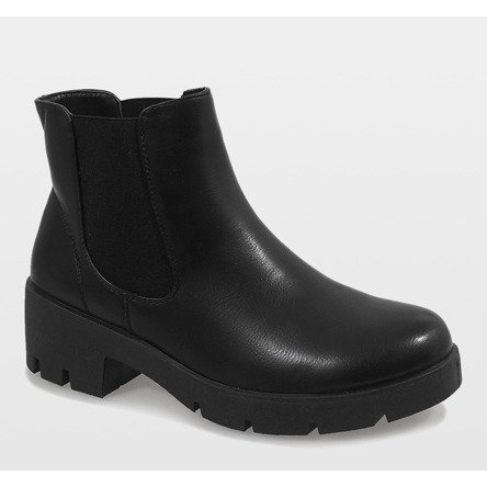 Black insulated high heels 9996-3 1