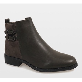 Warm Chelsea boots C-7200 green 1