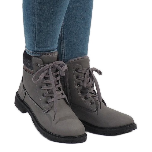 Gray insulated boots NR06-3 grey 2