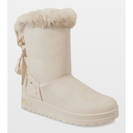Women's beige snow boots AN-107 2