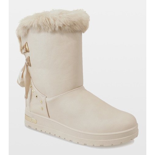 Women's beige snow boots AN-107 2 Women's beige snow boots AN-107 2
