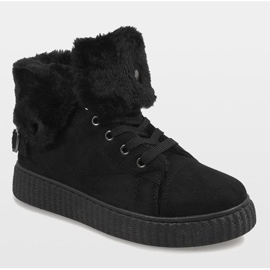 Black insulated boots B192-1 1