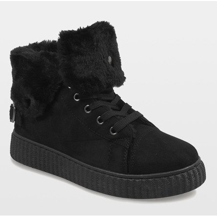 Black insulated boots B192-1 1