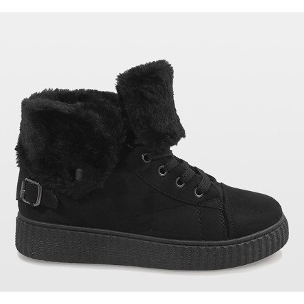 Black insulated boots B192-1 2