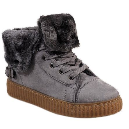 Gray insulated boots B192-2 grey 1