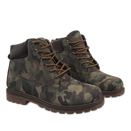 Camo men's hiking boots 96 green 1