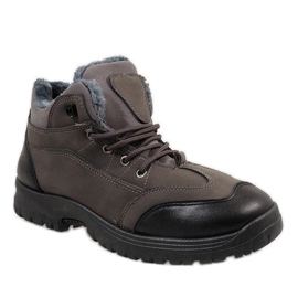Gray 7M800C insulated snow boots grey 1