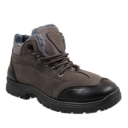 Gray 7M800C insulated snow boots grey 1