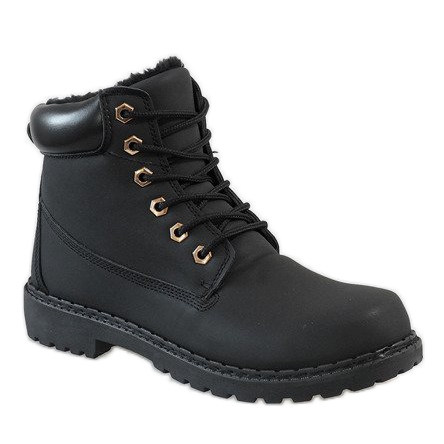 Black insulated boots B1819-1 1