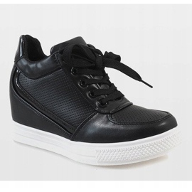 Black sneakers with a gold MY560 zipper 1