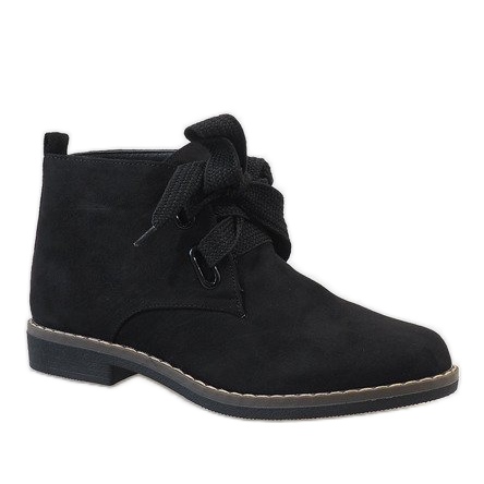 Black suede boots QL-66 1