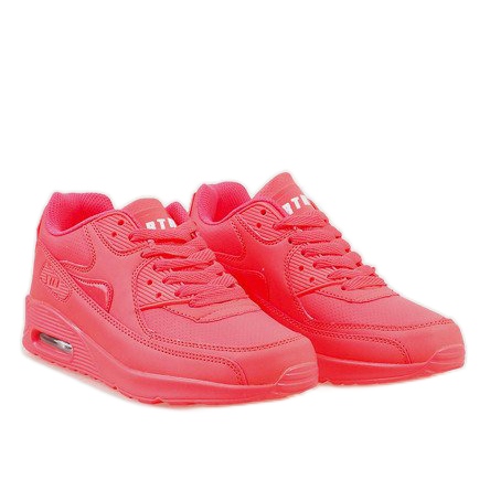 Neon pink sports shoes D7-15 1