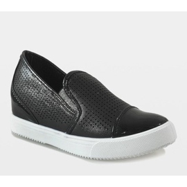 Black sneakers on the wedge DD439-1 1