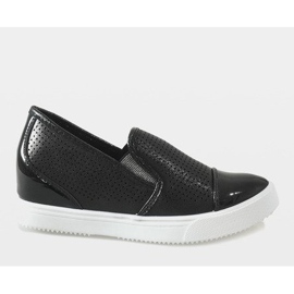 Black sneakers on the wedge DD439-1 2