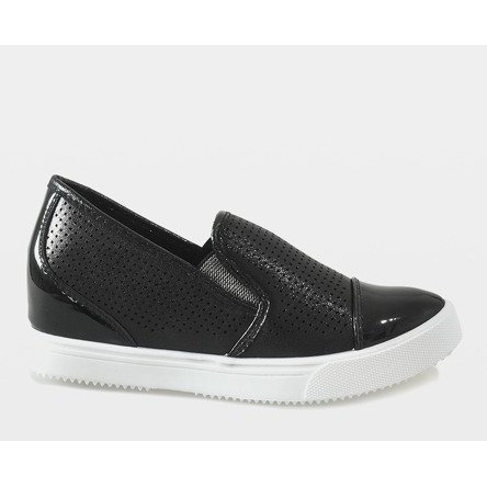 Black sneakers on the wedge DD439-1 2
