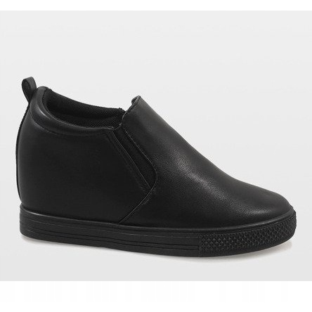 Black sneakers on the wedge DD384-1 2