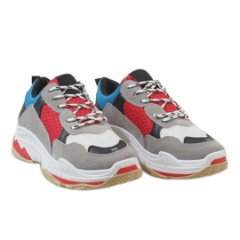 Black fashionable sports shoes D1901-L65 grey multicolored 1