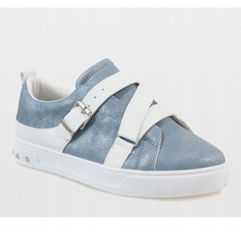 Blue sneakers with a MB1968 buckle 1