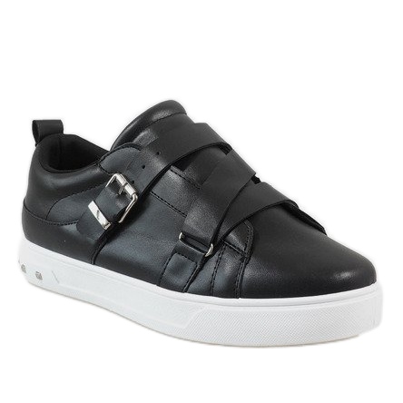 Black sneakers with a MB1968 buckle 1