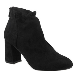 Black suede ankle boots on the LL-79P post 1