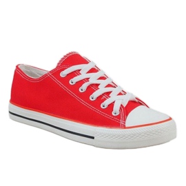 Red classic men's sneakers X-215 1