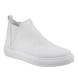 White high snakeskin sneakers LT1599 1