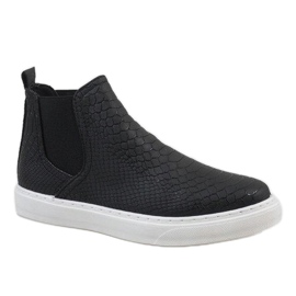 Black high snakeskin sneakers LT1599 1