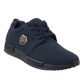 Navy blue sports shoes PH-03 1