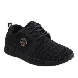 Black sports shoes from Adamo 1