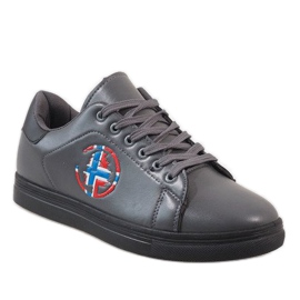 Gray men's sneakers D20533 grey 1