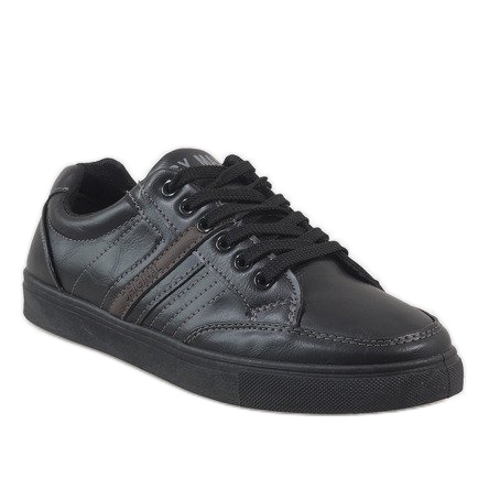 Black men's sneakers M7036-1 1