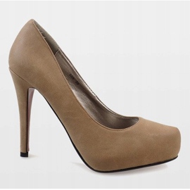 Beige high heels 505 2