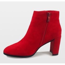 Red suede ankle boots on the A6801 post 2