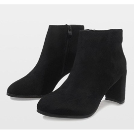Black suede ankle boots on the A6801 post 1