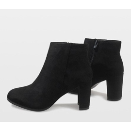 Black suede ankle boots on the A6801 post 2