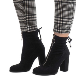 Black suede ankle boots on the C-7179 post 1