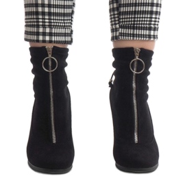 Black suede ankle boots on the C-7179 post 2