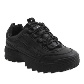 Black fashionable sports shoes 83018 1