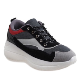 Gray fashionable sports shoes 1862 grey 1
