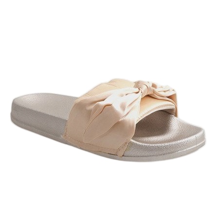 Golden slippers with a bow 5835 1