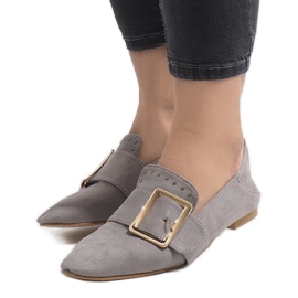 Gray ballerinas loafers 6979-P grey 1